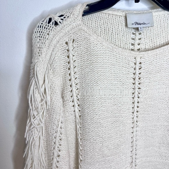 3.1 Phillip Lim Wool/Cashmere Blend Fringe Sweater - Picture 5 of 11